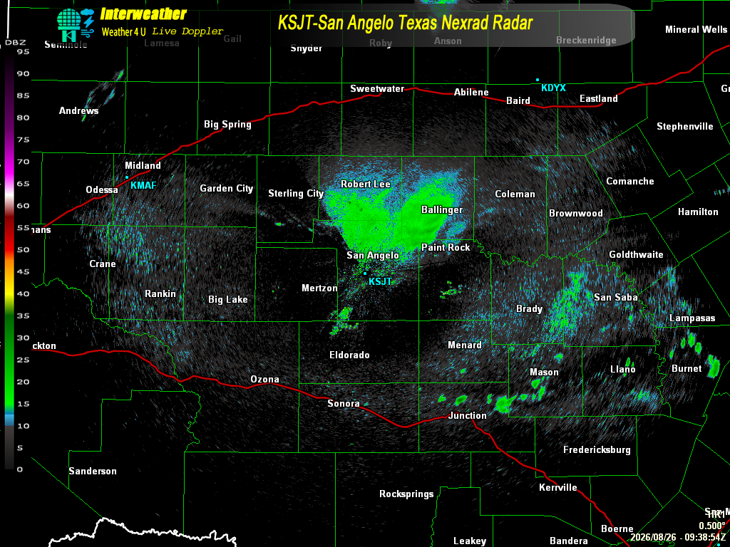 Live radar from KSJT