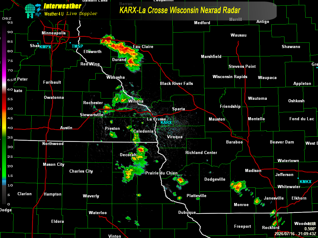 Live radar from KARX