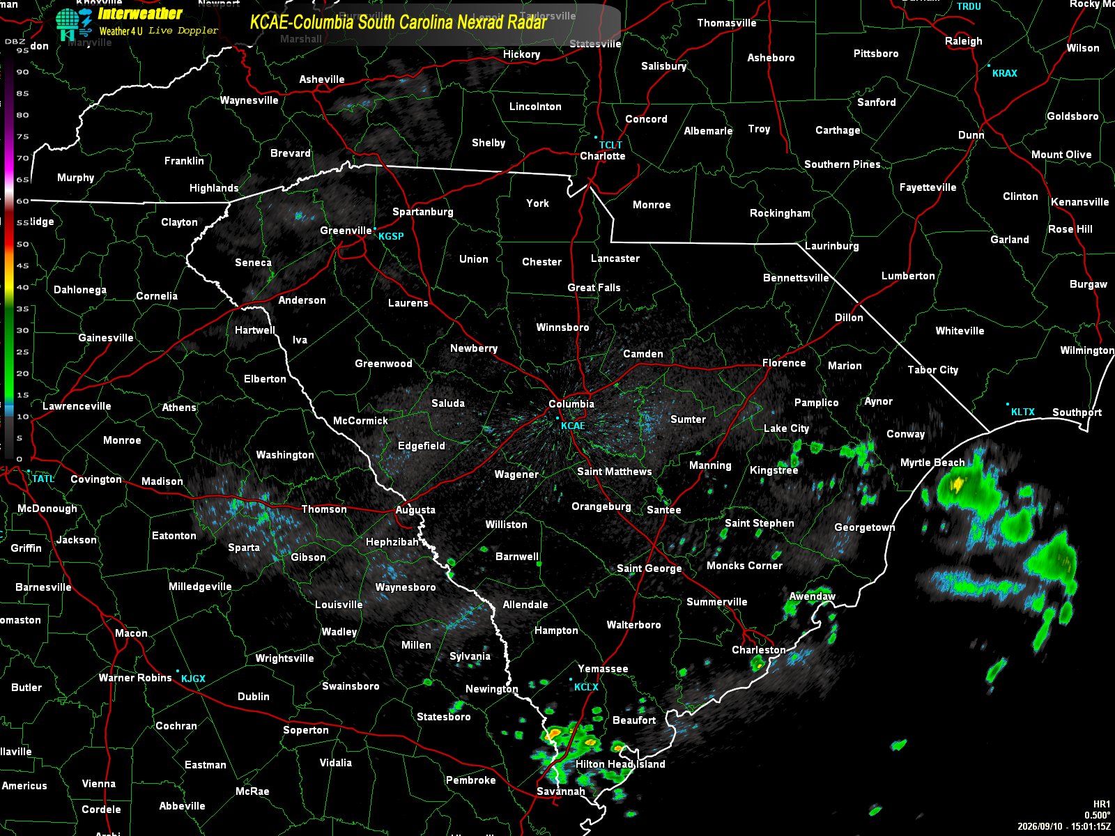 Live radar from KCAE