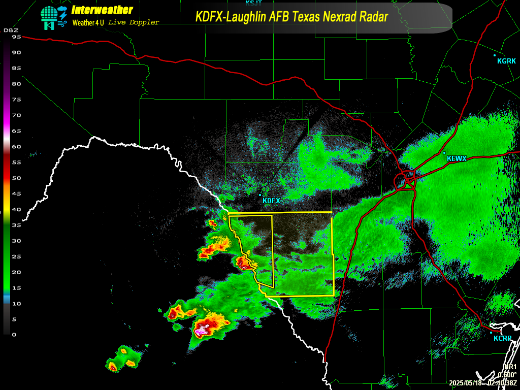 Live radar from KDFX
