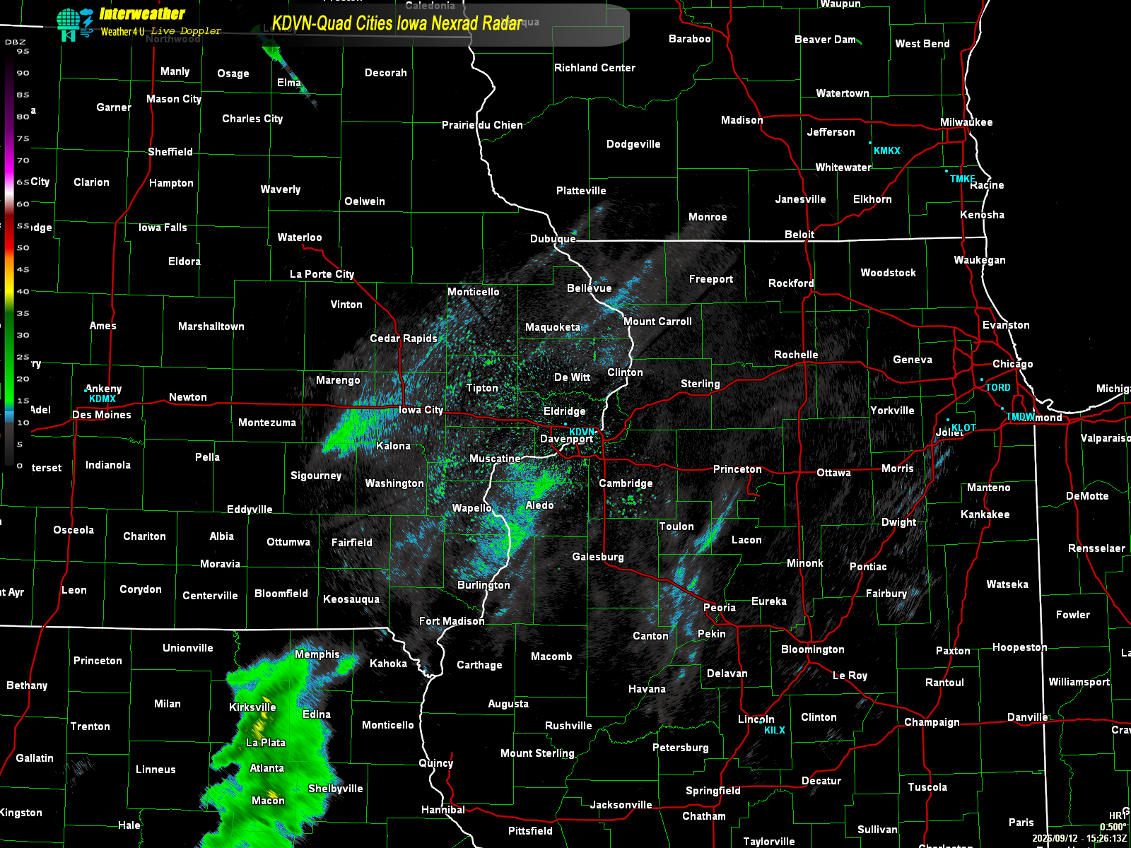 Live radar from KDVN