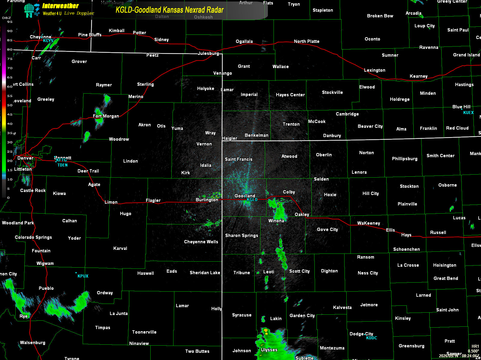 Live radar from KGLD