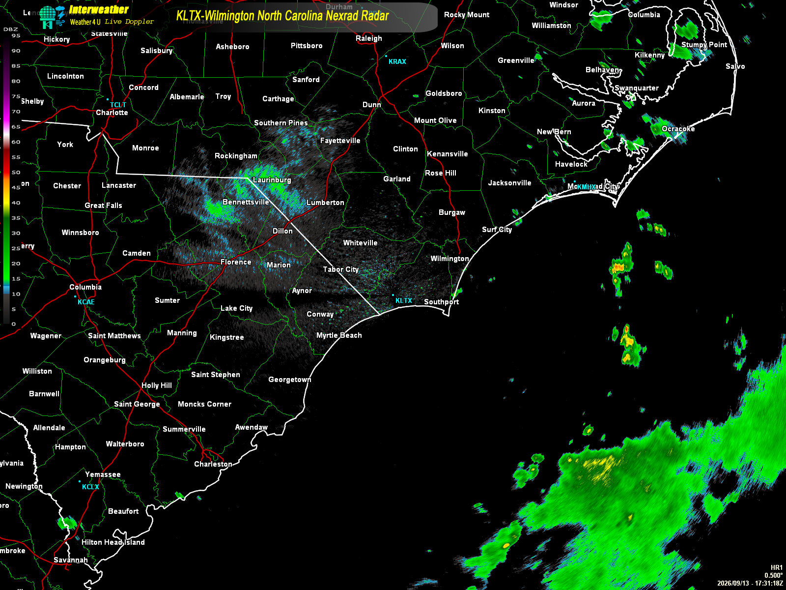 Live radar from KLTX