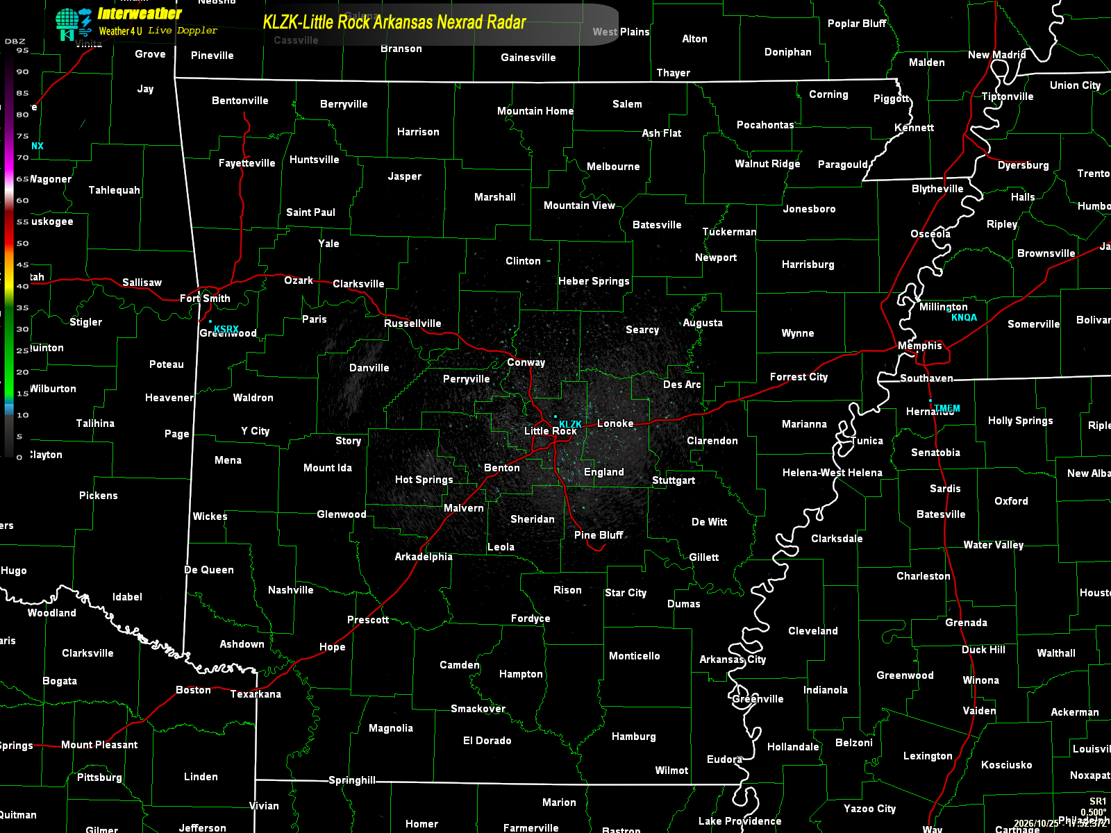 Live radar from KLZK