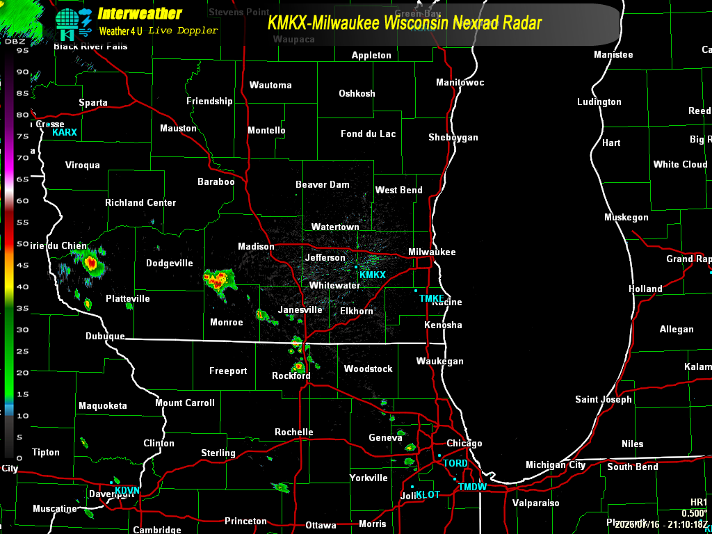 Live radar from KMKX