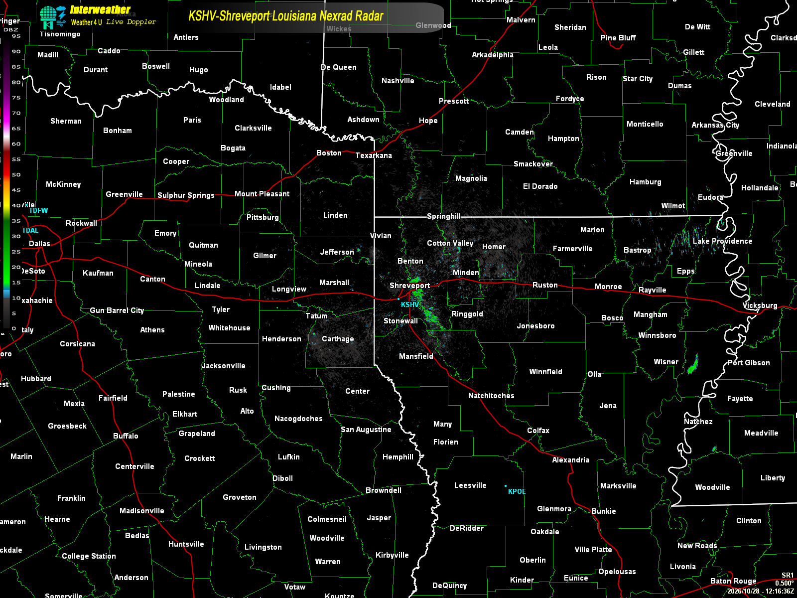 Live radar from KSHV