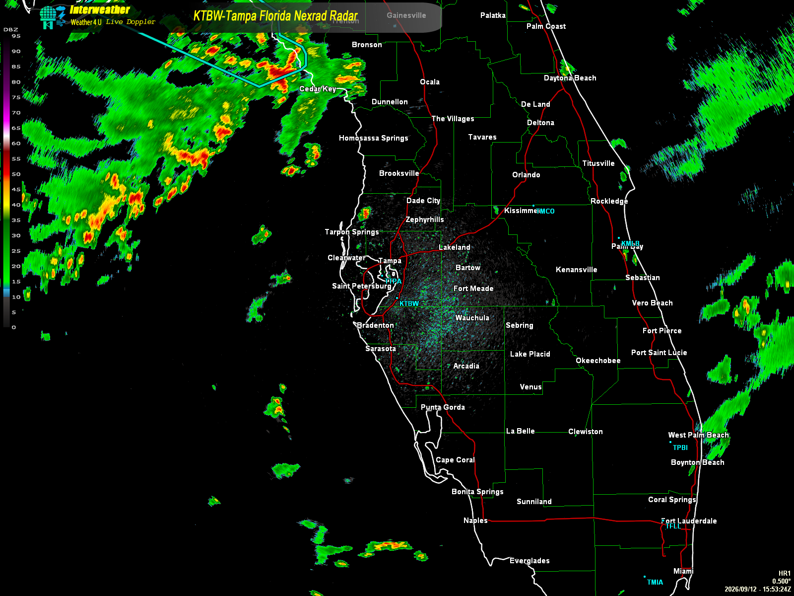 Live radar from KTBW