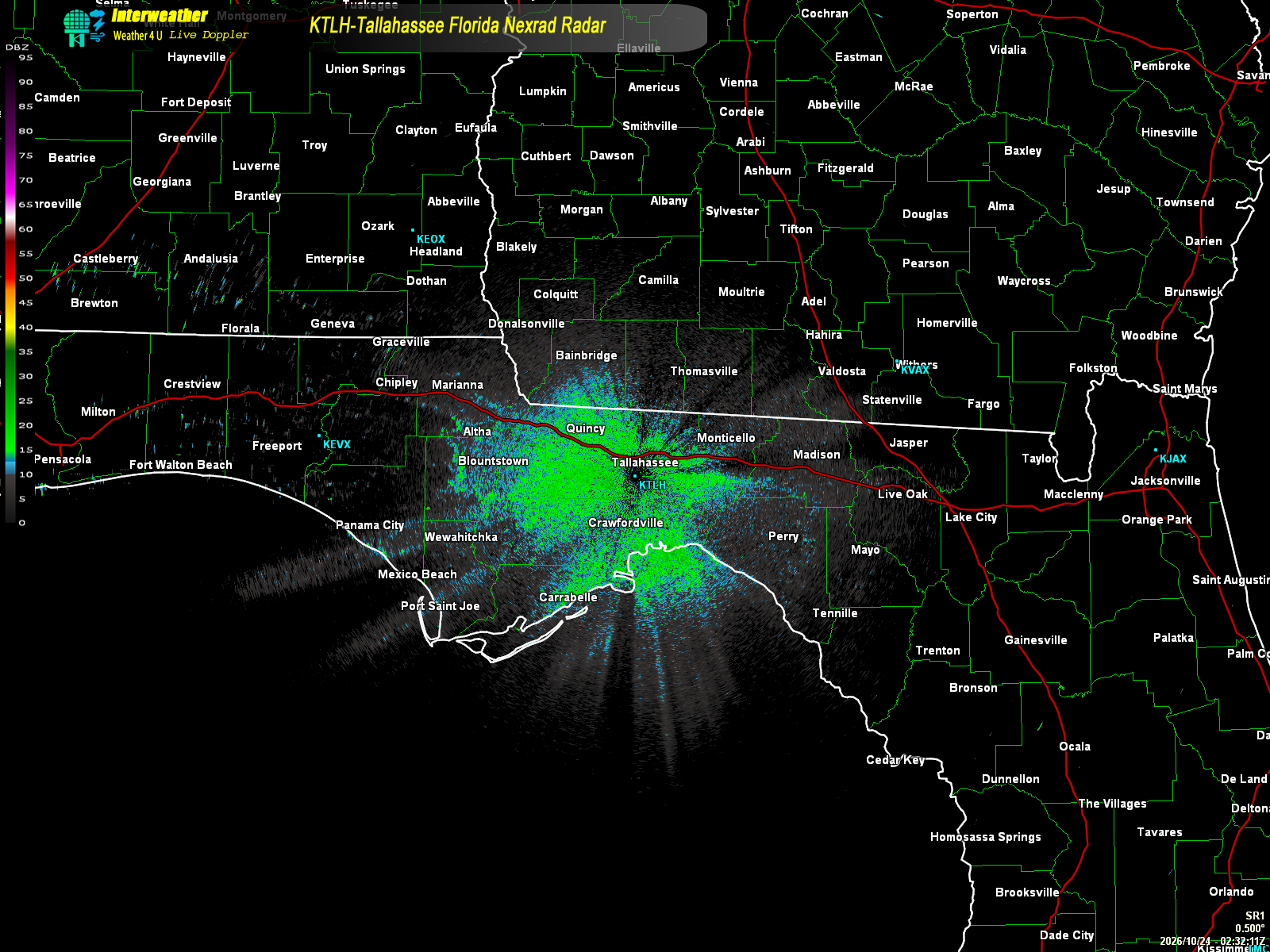 Live radar from KTLH